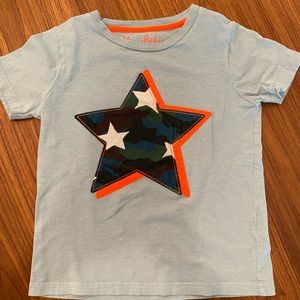 Mini Boden, appliqué t-shirt, Size 5-6.